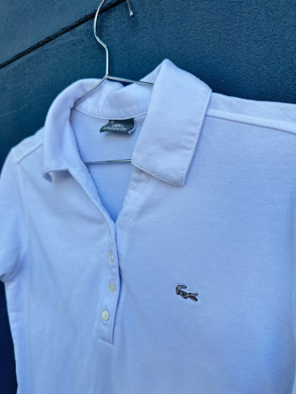 RARE Lacoste White Womans Polo